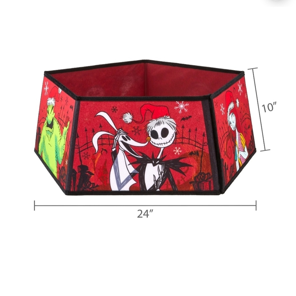 Nightmare Before Christmas Fabric Tree Collar NWT